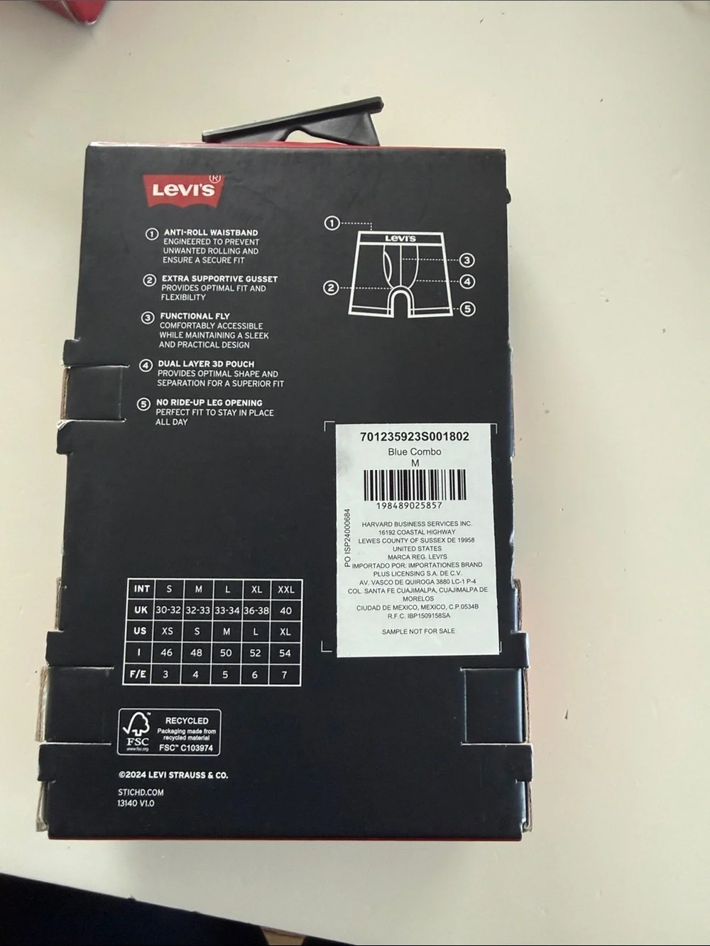 New with Tags 2 - 2 Pack Levi’s Boxer Briefs Size M